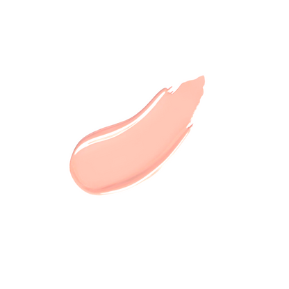 A swatch of the Maia lip gloss on a white background. The gloss is a almond brown shade that catches the light beautifully. The texture appears smooth and hydrating, giving off a lustrous finish.